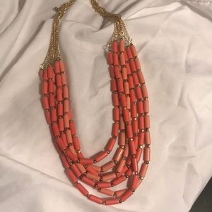 Pink and gold necklace